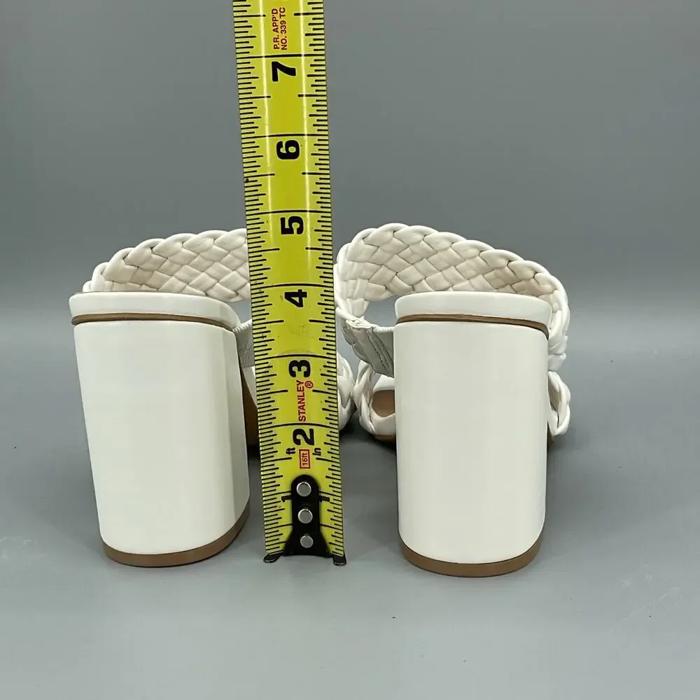 NEW Journee Collection Women’s Melissa Dress Sandals White Size 7.5